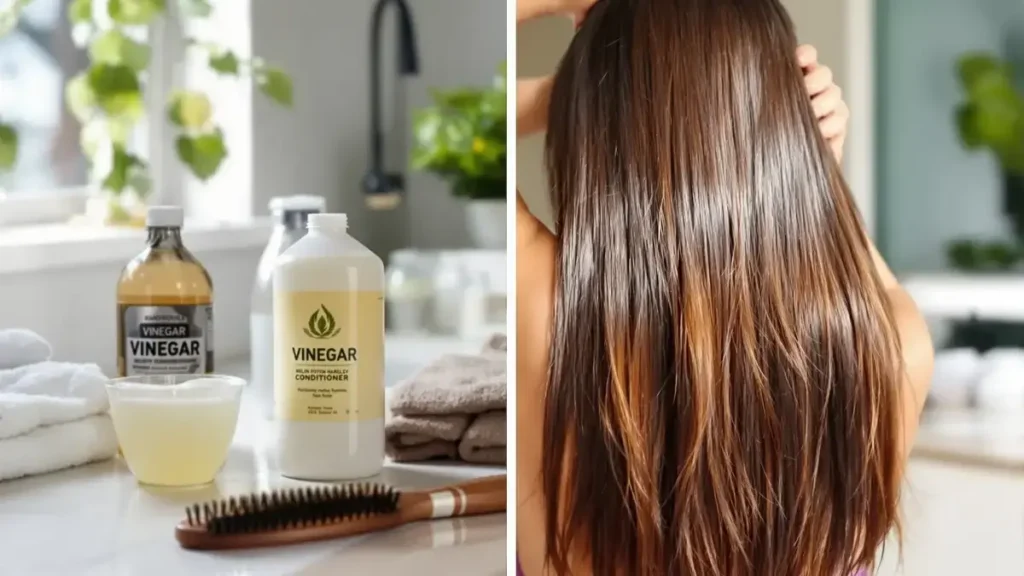 Een mengsel van azijn en conditioner: waarom wordt het aanbevolen en waarvoor dient het?