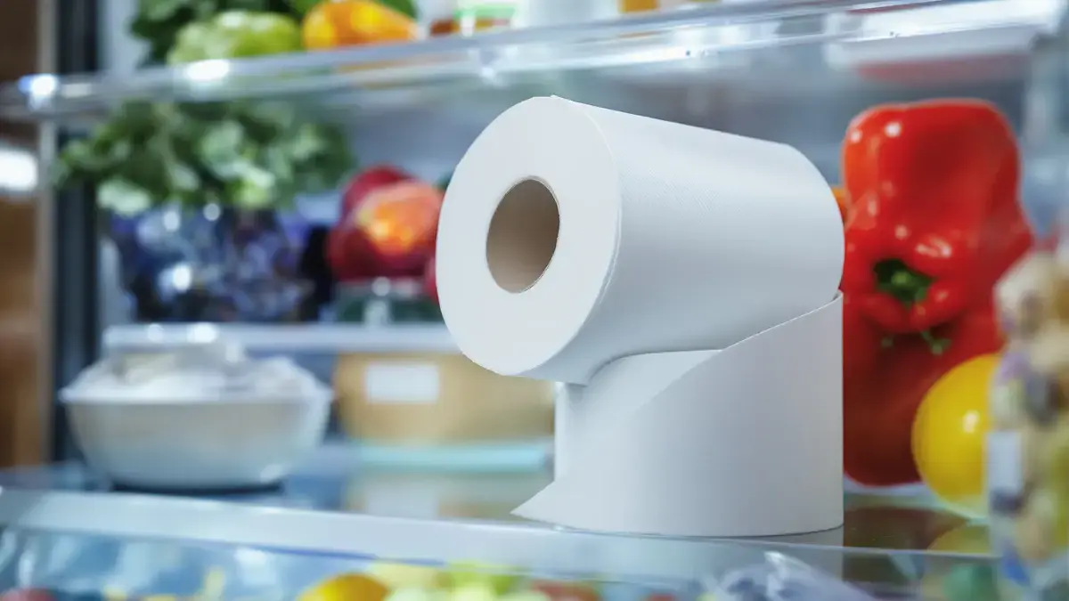 Ontdek deze ongewone methode die uitlegt waarom toiletpapier zijn plaats in de koelkast vindt