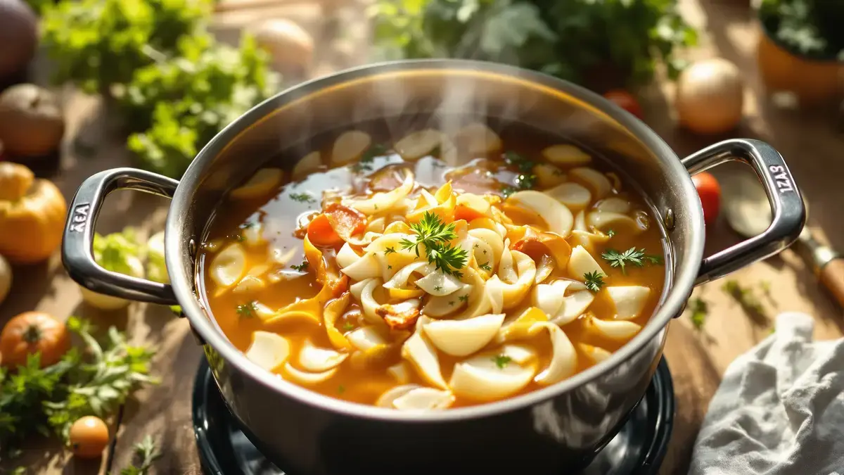 Als u uienschillen hebt, gooi ze dan niet weg: waarom het aan te raden is om ze te koken en waar ze voor dienen.